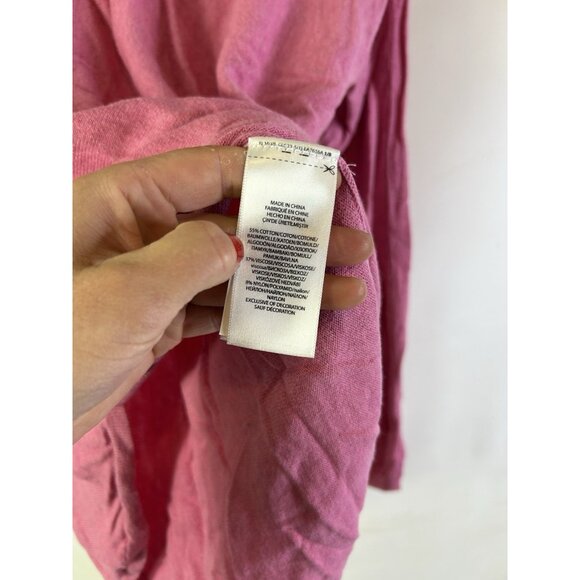 Polo Ralph Lauren Pony Stitched Cotton Lightweight Dolman Sweater Pink - Picture 5 of 8